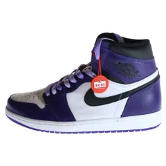 NIKE (ナイキ) AIR JORDAN 1 RETRO HIGH OG COURT PURPLE エアジョーダン1 コートパープル ハイカットスニーカー ホワイト/パープル US9.5/27.5cm 555088-500