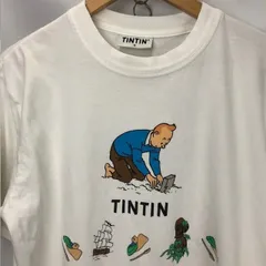 希少　90年代 フランス製 TINTIN LE TRSOR & RACKHAM LE ROUGE プリントTシャツ　サイズM　06061617　01のサムネイル