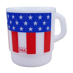 【送料無料】新品 🇺🇸 スタッキングマグ【STAR &STRIPES】ミルキーマグ スタッキング プラスチック マグカップ 星条旗 USA フラッグ 国旗 キッチン ダイニング デスク リビング 小物入れ