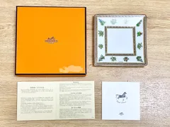 ✨️未使用✨️エルメス 絵皿　ビーグル 八角形プレート HERMES シャス HERMES - HERMES 新品エルメスシャスグリーン緑21cmプレート八角