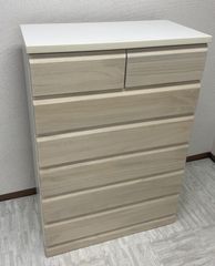 【あささん専用】6段チェスト　タンス　高さ117cm　ハイチェスト　木製　収納家具　(担当　水谷)