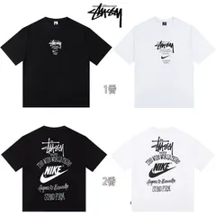 [新品 未使用]Nike x stussy ステューシー ダイス Tシャツ 男女兼用 黑+白 2枚
