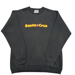 90s santa cruz クルーネック｜USA製 Leeボディ ブラック Lサイズ