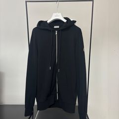 モンクレール★スウェット★フーディー★ジップアップパーカー★ブラック★サイズL★2025春夏モデル