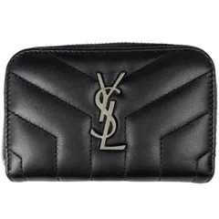 サンローラン SAINT LAURENT ロゴ コインケース 小銭入れ コインケース レザー ブラック レディース 【中古】のサムネイル