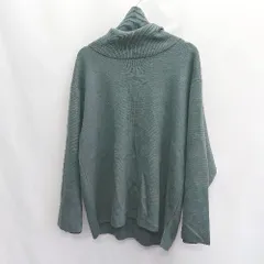 ◇ ⊇ ENDER PRODUCTS エンダープロダクツ 綿混合 タートルネック 長袖 セーター サイズM グリーン系 メンズ E  【1410100029259】のサムネイル