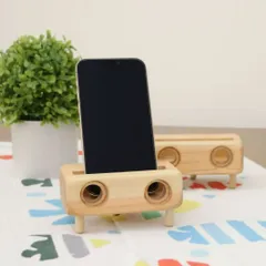 置くだけ！天然木のスマホスピーカー【発送7～10日】堺市長賞受賞製品!!のサムネイル