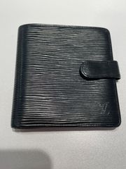 極美品！ルイヴィトン［ケース］エピ　ポルトモネ　ボワット　ブラック　型押し LOUIS VUITTON（ルイ・ヴィトン） ルイ ヴィトン コインケース エピ