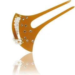 KZ023-a 簪 かんざし 茶色 結婚式 和装 髪飾り 卒業式 成人式 着物