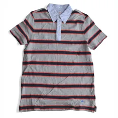 BROOKS BROTHERS ブルックスブラザーズ ハーフボタンシャツ ボーダー 半袖 2023ss サイズL ロゴ刺繍 メンズ