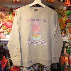 Polly Pocket Sweatshirt, Women's Size L, Light Gray, Brand New.