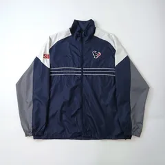 NFL Reebok  リーボック ナイロンジャケット ロゴ刺繍 ネイビー XL B202507