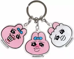 【中古】雑貨 フェイス 3チャームキーホルダー 「おぱんちゅうさぎ」