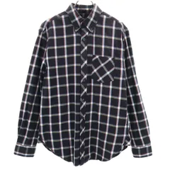 L.L.Bean エルエルビーン チェック柄 長袖 ボタンダウンシャツ S ブラック メンズ 古着