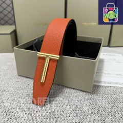 【今日特価】Tom Ford Double-Side Leather Belt エレガントデザイン