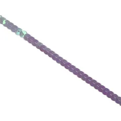 キラリ手芸部 No.3064スパンコールテープ_紫色（パープル)_幅0.6cm×長さ3ｍ巻き（手芸用） シークイン Sequin