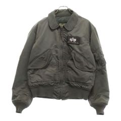 ALPHA INDUSTRIES (アルファ インダストリーズ) CWU-45P JACKET MA-1 フロントパッチ ナイロンジャケット アウター カーキ