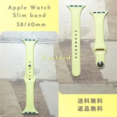 イエロー◆Apple Watch スリムシリコン バンド 38/40/41