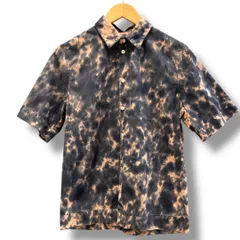 DIESEL ディーゼル スクエアヘム ムラ染め 半袖シャツ サイズS シャツ 半袖シャツ 柄シャツ 半袖 総柄 メンズ 夏 ゴーゴー古着マルイ北千住店 久北草1456Y