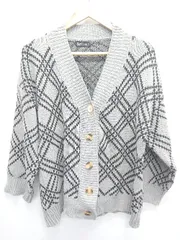 ◇ ⊇ DAY CLOSET デイ クローゼット 長袖 ニット カーディガン 表記なし グレー レディース E  【1506110003942】