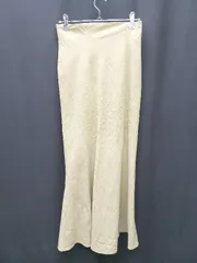 ◇ Θ COCO DEAL ココ ディール チェック柄 ロング マーメイド スカート サイズ2 ライトベージュ ベージュ系 レディース P  【1407260043850】