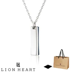 ライオンハート LION HEART ペンダント ネックレス LH-1 カーブドプレート 03NE0125BL WEB限定 ステンレス 316L サージカルステンレス メンズ 男性 ギフト プレゼント おすすめ 誕生日 クリスマス お祝い 新品 正規品