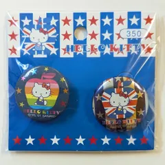 サンリオ ハローキティ 缶バッジ2個セット 2001年