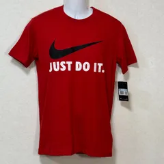 【新品タグ付き】NIKE ナイキ Tシャツ 半袖 メンズ レディース JUST DO IT. THE NIKE TEE カットソー トップス レッド Mサイズ トレーニングウェア スポーツウェア