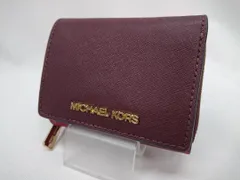 【大清水79-5-20230404】MICHAEL KORS マイケルコース 三つ折り財布 レッド【中古】【レディース】