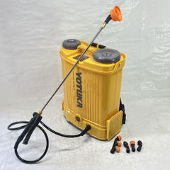 【新商品】【未使用品】 電動噴霧器 背負い式 16L バッテリー式 ノズル6種付 かき混ぜ機能付き イエロー YS-EFULB16L 【594】