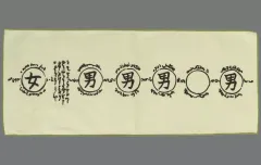 【中古】タオル・手ぬぐい 術式(男/女) ロングタオルアソート 「一番くじONLINE NARUTO-ナルト- 疾風伝 伝説の三忍」 E賞