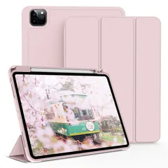 11 ケース 第4/3/2世代 Pro 2022/2021/2020 iPad Pro 11インチ カバー 軽量 iPad 柔らかいシリコン TPU材質 ペン収納 iPad 保護カバー 第2世代Pencil充電対応 KenKe 3段階折り畳み可 スタンド マグ