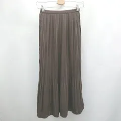 ◇ ⊂ NATURAL BEAUTY BASIC ロング プリーツ スカート サイズS ブラウン系 レディース E  【1506130011934】