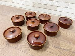 エスカルゴ皿◇9皿セット◇オーブン焼◇オレンジ 直径15.7cm 陶器 業務
