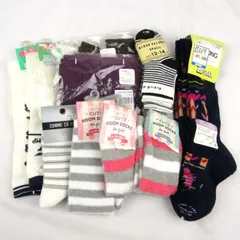 コムサイズム他 靴下 スキーソックス ルームソックス等 未使用 10点セット まとめて 大量 女の子 キッズ 男の子用