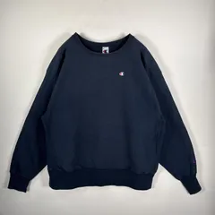 古着 90's/90年代 チャンピオン Champion スウェット リバースウィーブ ワンポイントロゴ刺繍 Cマーク XXーLARGE  ネイビー メンズ