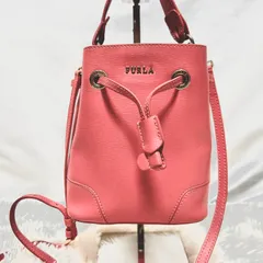 FURLA STACY フルラ　ステイシー　巾着　ショルダーバッグ　ハンドバッグ　2wayピンク