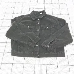 ◇ ⊇ DIVIDED H&M エイチアンドエム 長袖 デニム ジャケット Gジャン サイズEUR M US M CA M ブラック系 レディース E  【1509300005009】