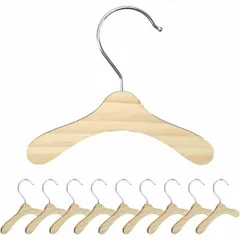 ペット専用ハンガー 犬猫兼用 洋服 衣装 木製 ディスプレイ 保管 省スペース収納 10本セット (Sサイズ)
