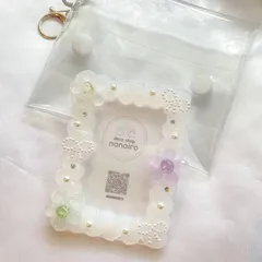 B8 トレカケースデコ　ホイップデコ　硬質ケース　カラフル　花