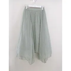 ◇ GLACIER グラシア ロング ギャザー スカート サイズM グリーン レディース  【中古】 【1206170001628】