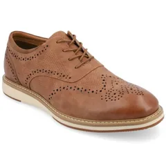 【送料無料】 バンス メンズ オックスフォード シューズ Vance Co. Patrick Men's Tru Comfort Foam Hybrid Oxford Shoes Tan