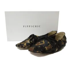 『美品』ピッピシック　バレエシューズ　フラット　パンプス　リボン　レオパード PIPPICHIC(ピッピシック)｜LINDA FLAT ベロアフラットシューズ