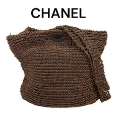 シャネル ヴィンテージな編みトートメッシュ CHANEL シャネル メッシュ キャビアスキン チェーントートバッグ