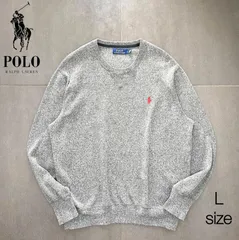 POLO ポロラルフローレン　 レッドポニー刺繍　ニットトレーナー　スウェットL