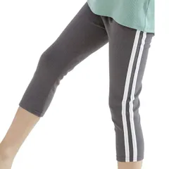 Bee【♪クーポン利用で20％OFF♪】7分丈ラインレギンス◇チャコール◇子供服 キッズ 女の子 ガールズ 100 110 120 130 140 150