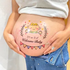 赤ちゃんガーランド マタニティシール マタニティフォト マタニティペイントシール