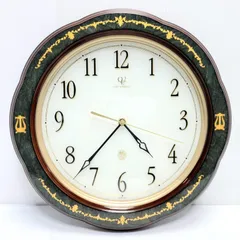 R088 ELIZABETH リズム電波時計 オニックス スワロフスキー