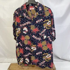 極美品!東洋 サンサーフ パイナップル総柄レーヨンアロハシャツ(L)日本製 極美品!東洋 サンサーフ パイナップル総柄レーヨンアロハシャツ