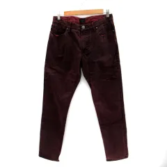 アルマーニ ジーンズ ARMANI JEANS ストレートパンツ ロング丈 31インチ M ワインレッド /SM16 ■GY03のサムネイル